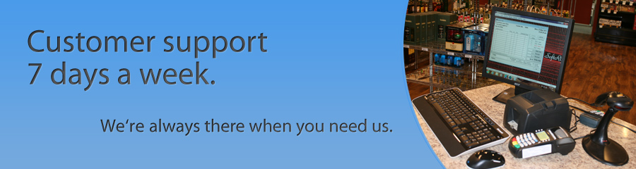 Customer support. We’re always there when you need us.